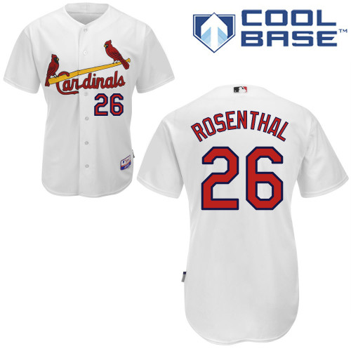Trevor Rosenthal #26 Youth Baseball Jersey-St Louis Cardinals Authentic Home White Cool Base MLB Jersey